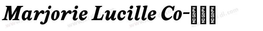 Marjorie Lucille Co字体转换